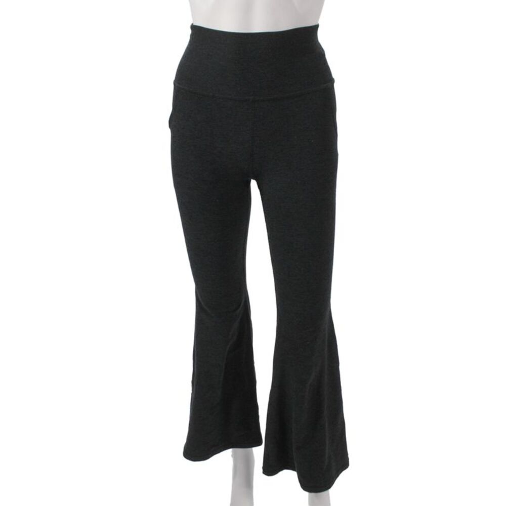 Beyond Yoga Womens Yoga Pants Gray Solid Pull On Size S